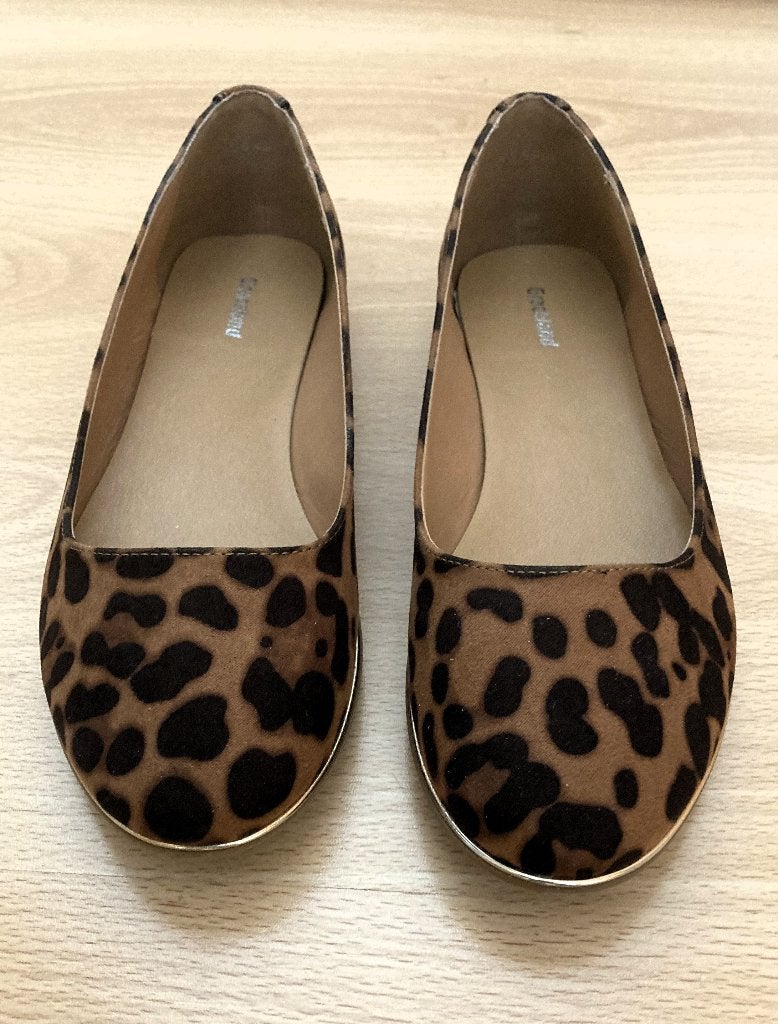 Bruin / zwart Leopard print ballerina's mt 39 GRACELAND, Bruin, Zo goed als nieuw, Graceland, Ballerina's