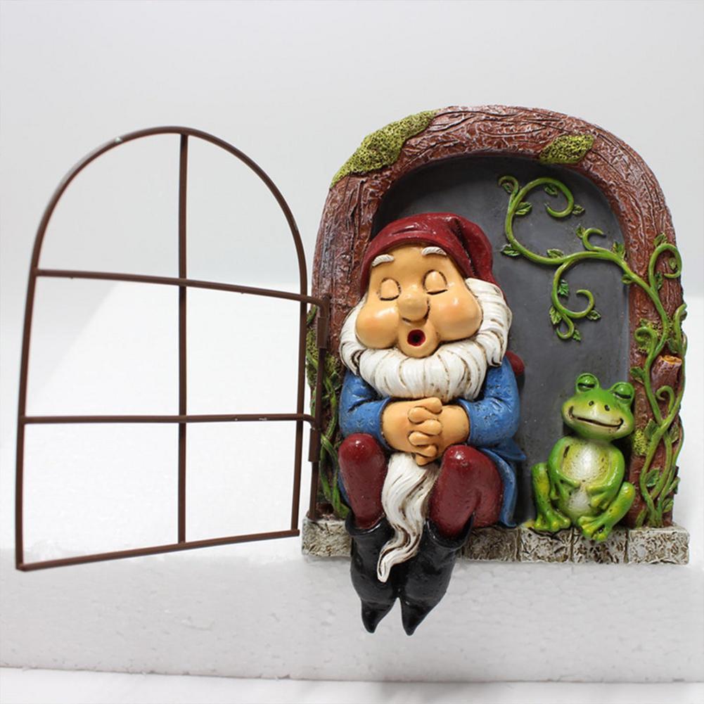 Tuinkabouter En Kikker Uit Deur / Tuin Kabouter Beeldje, Verzenden, Nieuw, Tuinkabouter