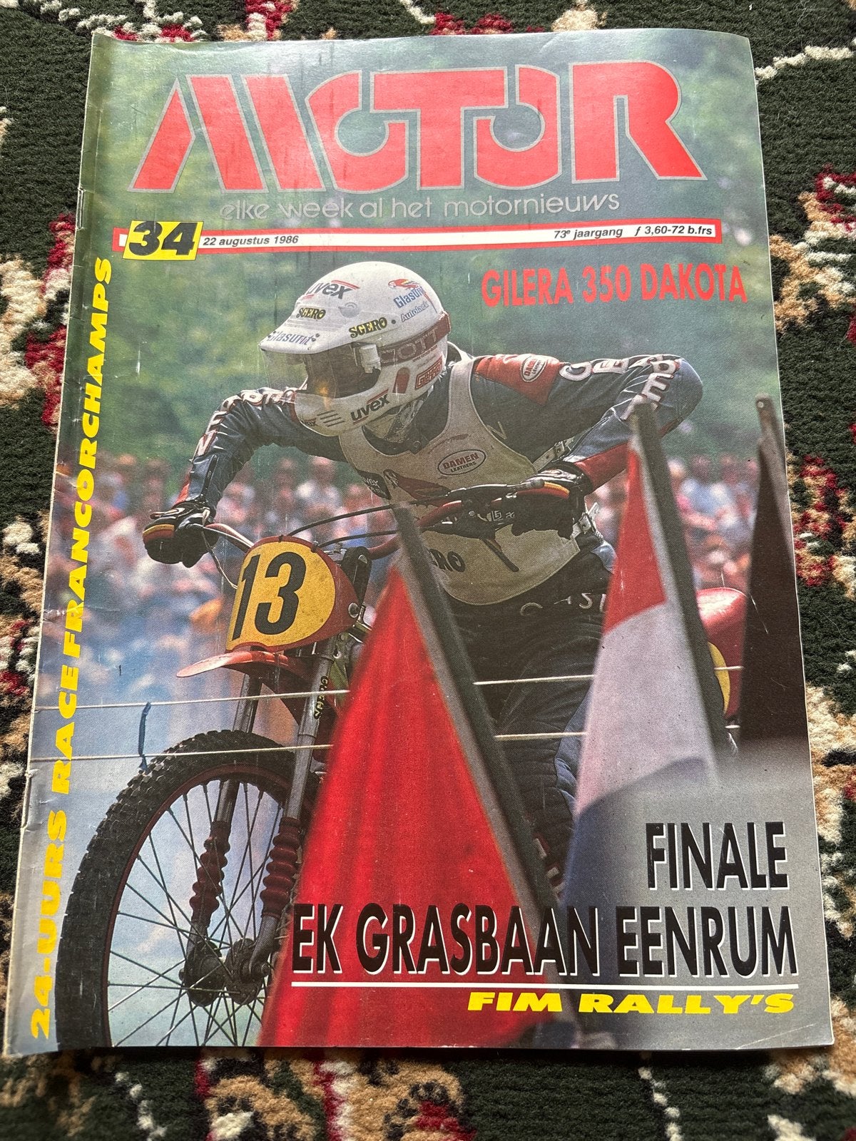 Motor Magazine - 22 augustus 1986 - Gilera 350 Dakota, Boeken, Motoren, Ophalen of Verzenden, Gelezen, Algemeen