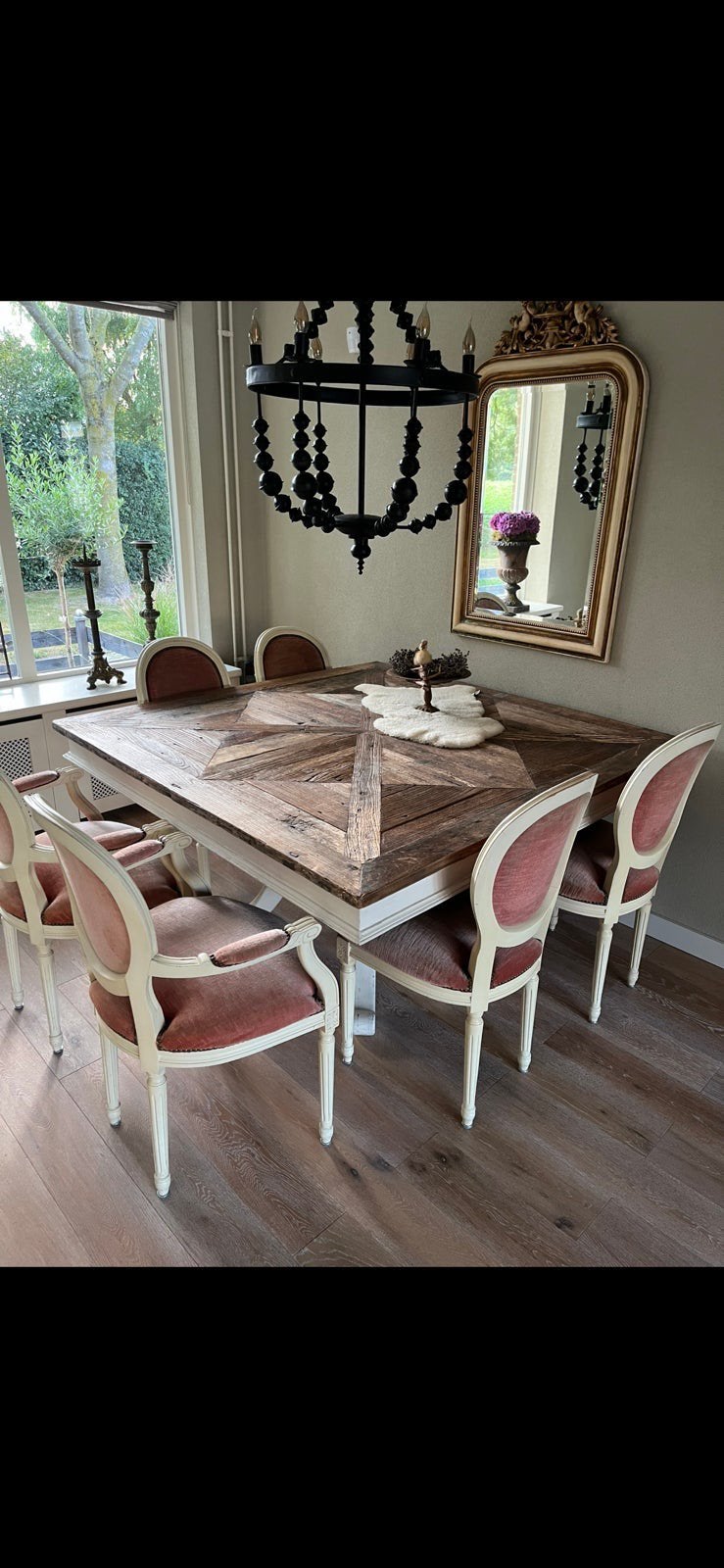 Eettafel Rivièra Maison, Huis en Inrichting, Ophalen, Gebruikt, Vierkant, Landelijk