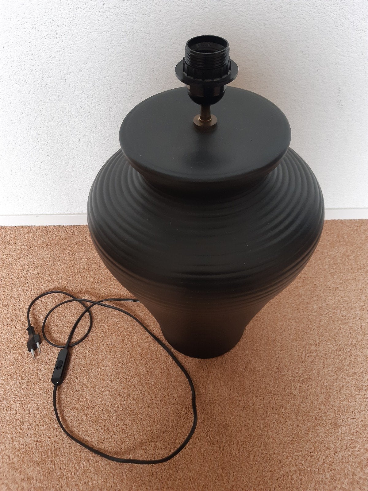 Zwarte Vaaslamp, Huis en Inrichting, Zwart, Ophalen