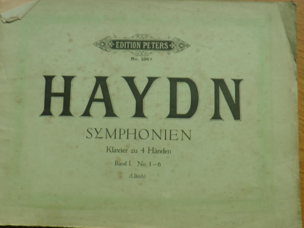 Haydn symphonien band 1 - piano voor 4 handen, Muziek en Instrumenten, Bladmuziek, Gebruikt, Klassiek, Ophalen of Verzenden, Artiest of Componist
