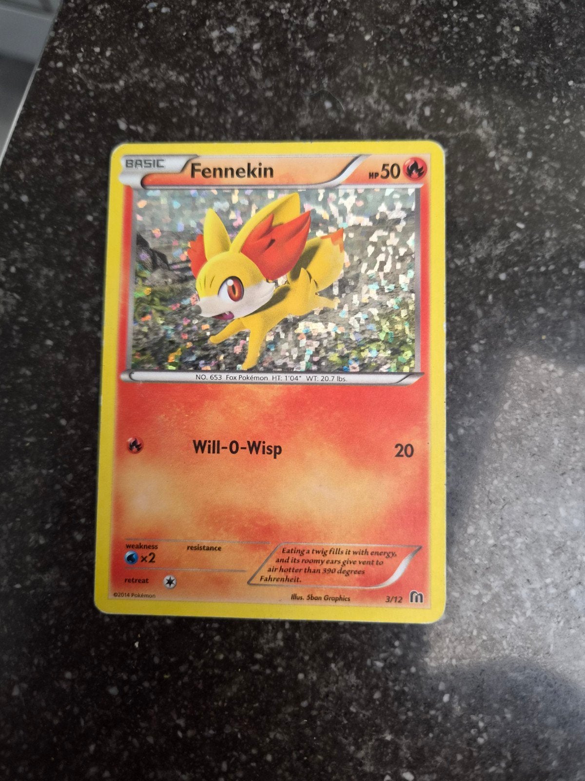Fennekin Pokémon kaart - McDonald's promo, Ophalen of Verzenden