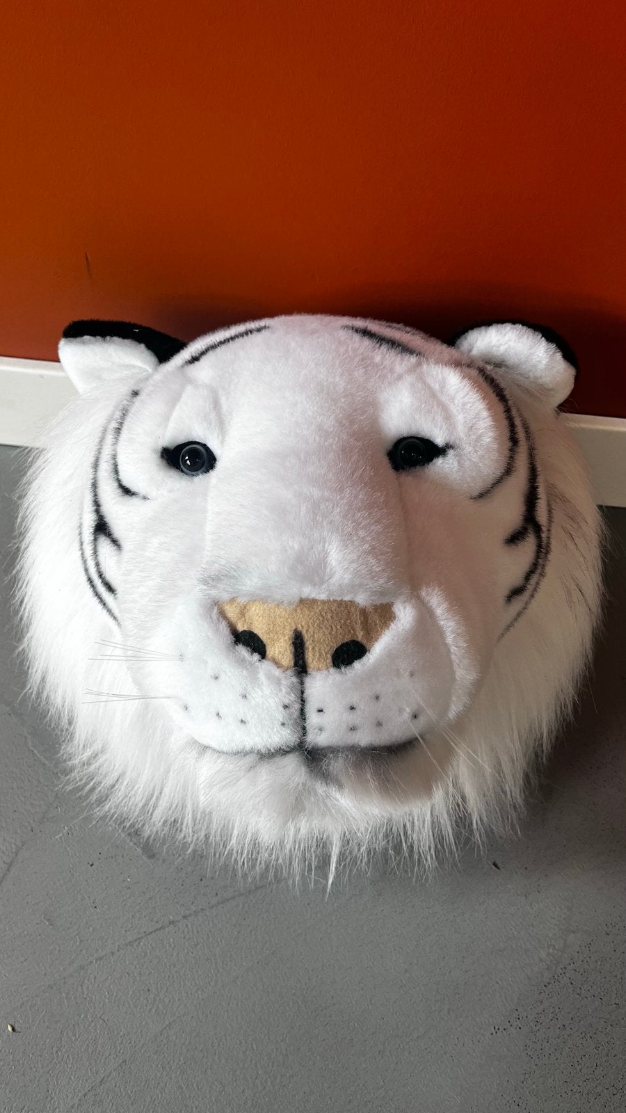 Wild & Soft Dierenkop muurdecoratie Albert de Witte Tijger, Ophalen, Handgemaakt, Nieuw, Wit