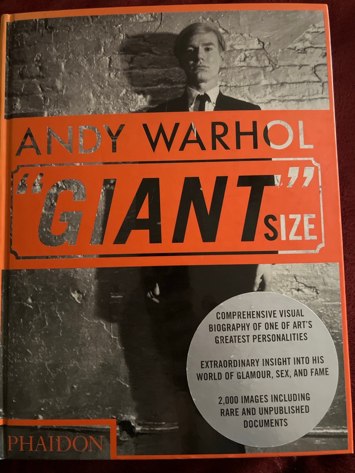 Andy Warhol "Giant “ size- Uitgebreide biografie, Ophalen of Verzenden, Zo goed als nieuw, Amerika