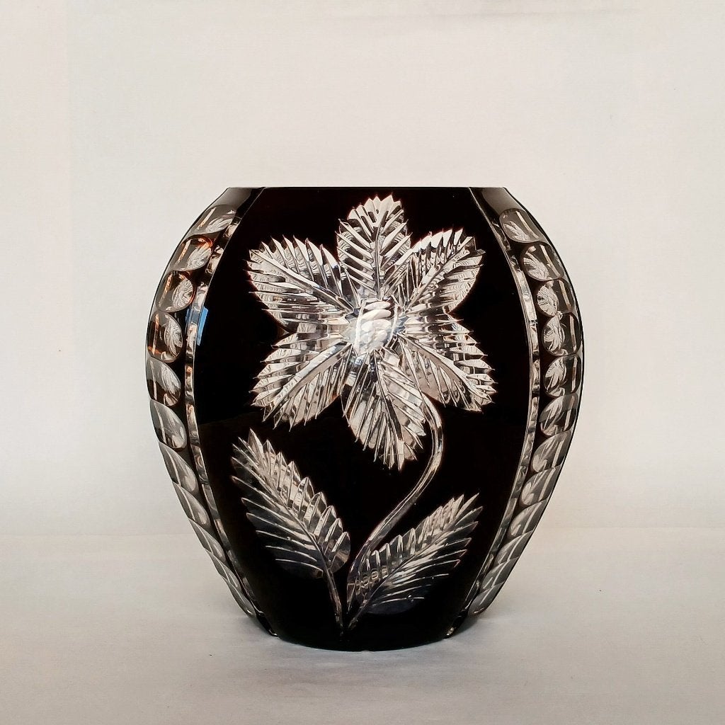 Vaas Kristal Egermann Bohemen Cut-to-clear, Ophalen of Verzenden