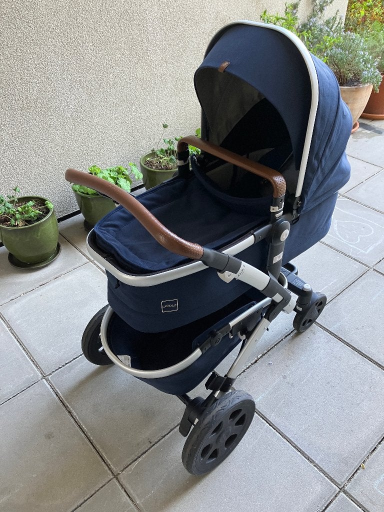 Joolz Geo kinder- en wandelwagen (complete set) donkerblauw, Zo goed als nieuw, Combiwagen, Verstelbare duwstang, Ophalen