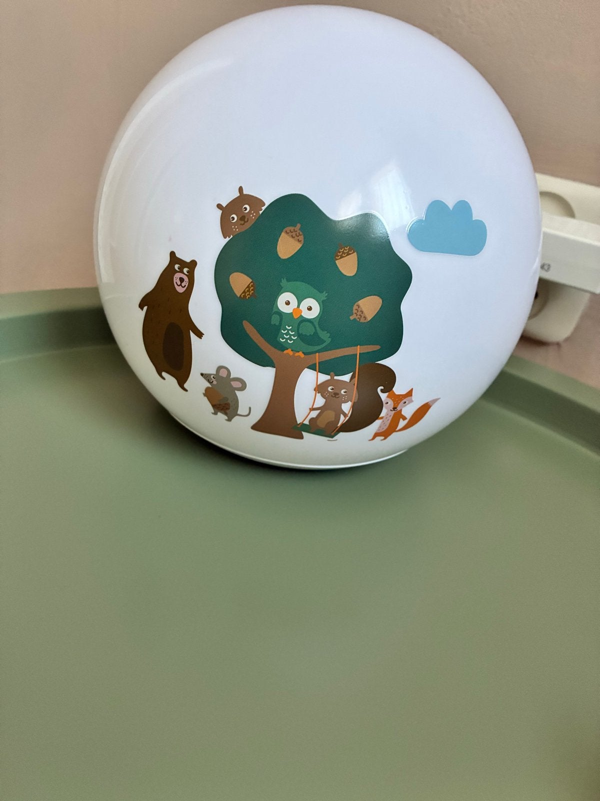 IKEA kinderkamer lampje met bosdieren, Ophalen, Zo goed als nieuw, Meerkleurig, IKEA