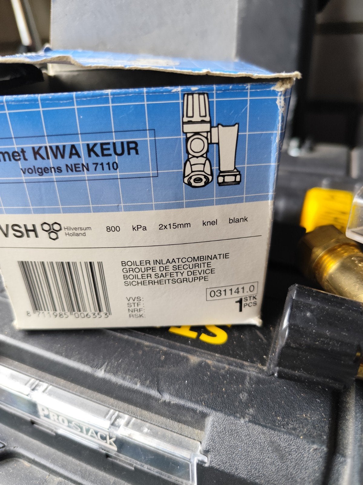 Boiler inlaatcombinatie VSH met KIWA KEUR, Ophalen of Verzenden, Nieuw, Koper, Overige typen