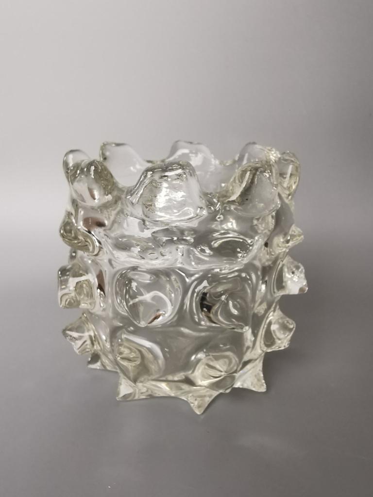 Lazy Susan art glass retro vintage design glas brutalist, Antiek en Kunst, Antiek | Glas en Kristal, Verzenden