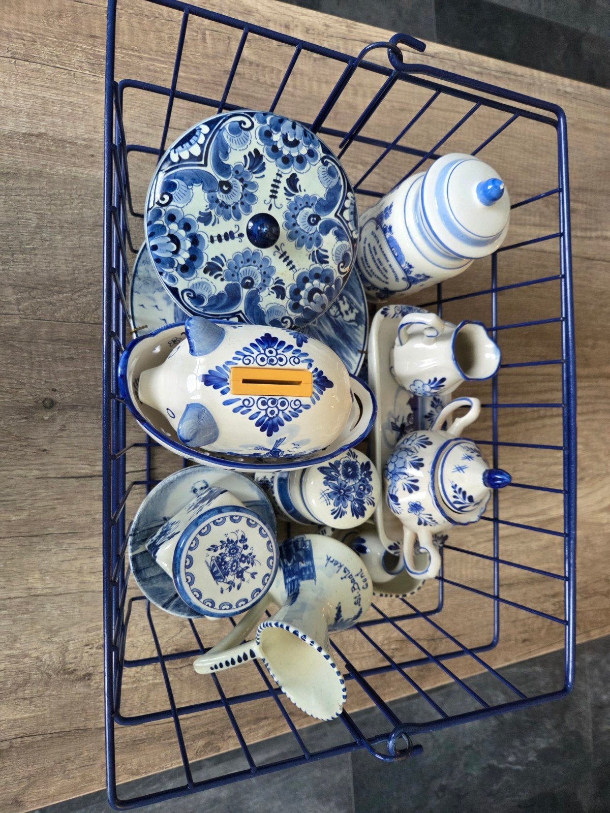 Delfts Blauw decoratie set - Diverse items, Antiek en Kunst, Antiek | Porselein, Ophalen
