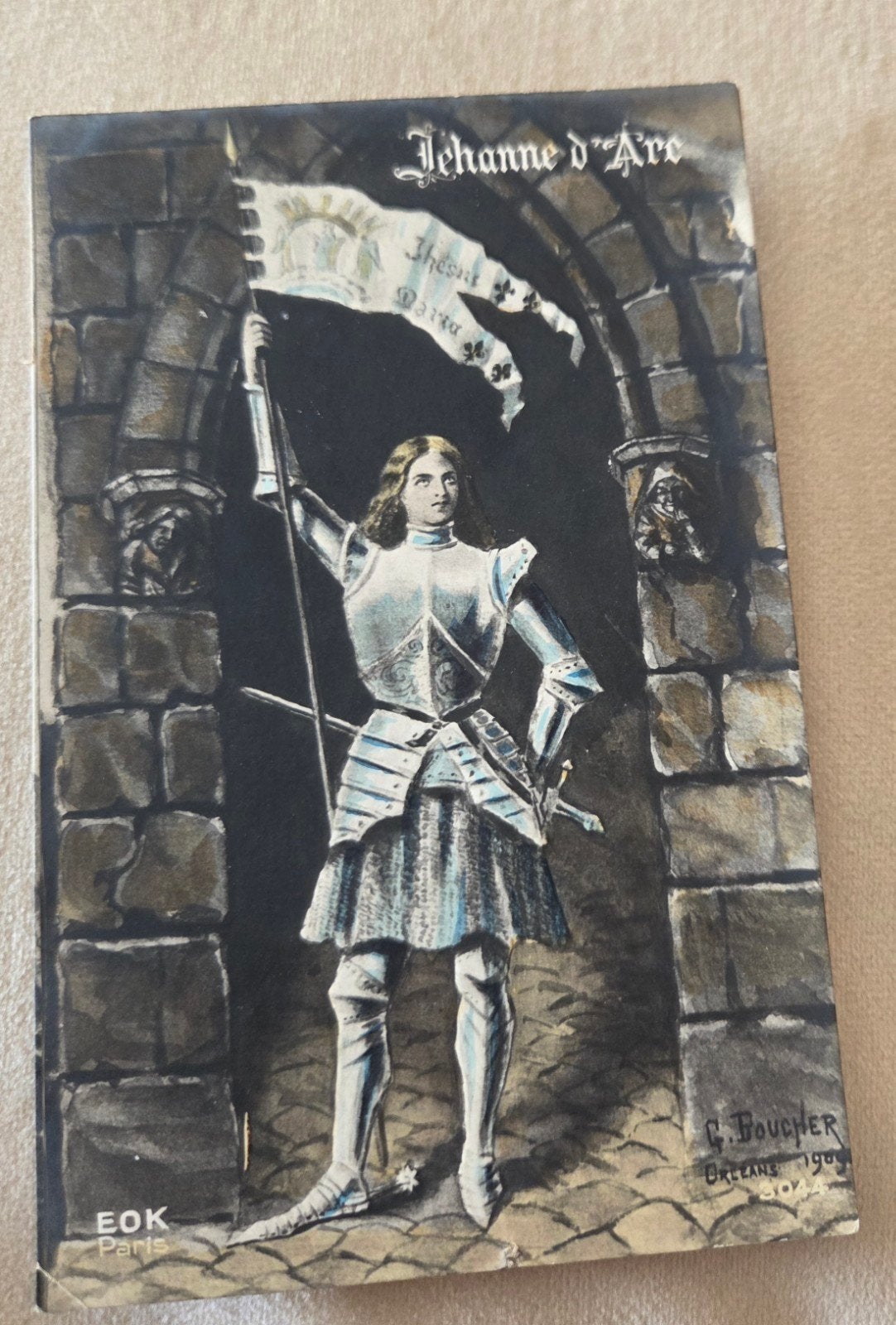Oude Franse Ansichtkaart Jeanne d'Arc - 1909, Verzenden, Voor 1920, Gelopen, Politiek en Historie
