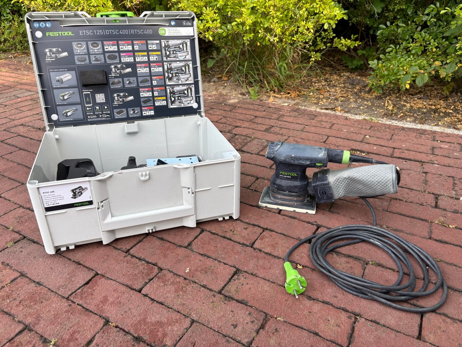 Festool RTS 400 REQ vlakschuurmachine met systainer, Doe-het-zelf en Verbouw, Gereedschap | Schuurmachines, Ophalen, Gebruikt