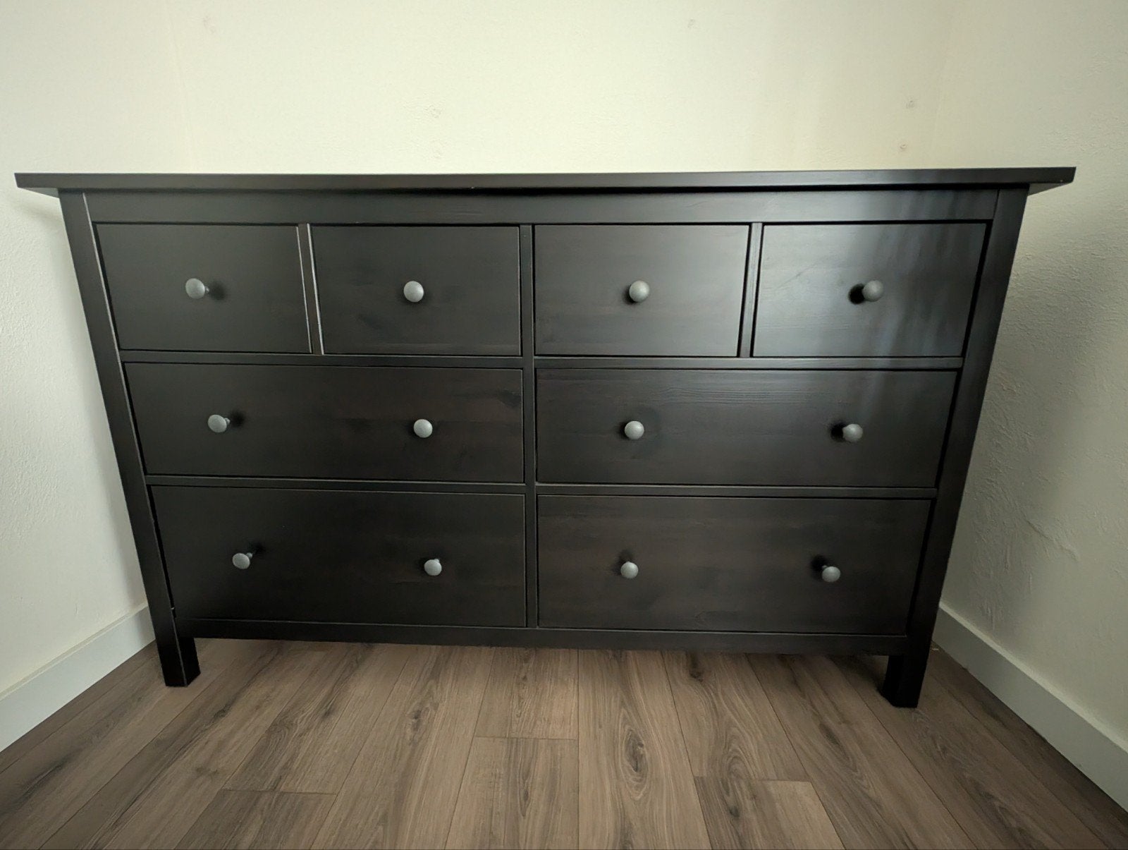 Ikea Hemnes ladekast zwartbruin, Huis en Inrichting, Ophalen, Gebruikt, 5 laden of meer, 150 tot 200 cm