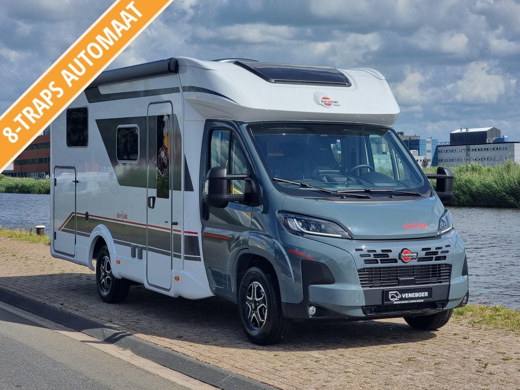 Bürstner Lyseo Time T Skyline 690 G, Caravans en Kamperen, Campers, Automaat, Ringverwarming, Fiat, Tot en met 2