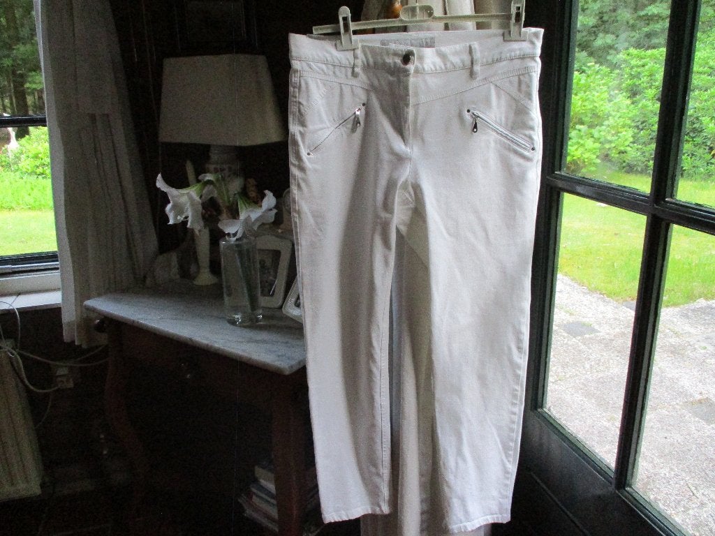 mj/ZERRES/broek/capri/zomerbroek/maat 40 valt als 42, Verzenden, Wit, Maat 42/44 (L), Zo goed als nieuw