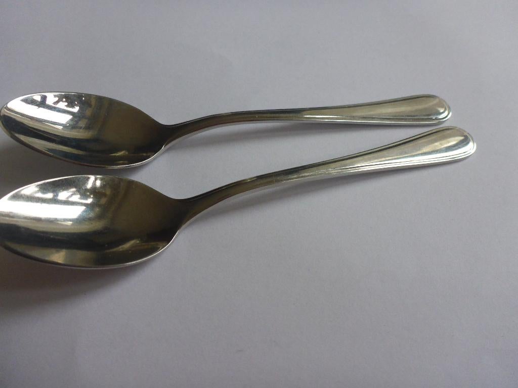 2 koffielepeltjes, gero., Ophalen of Verzenden, Zo goed als nieuw, Rvs of Chroom, Vaatwasserbestendig