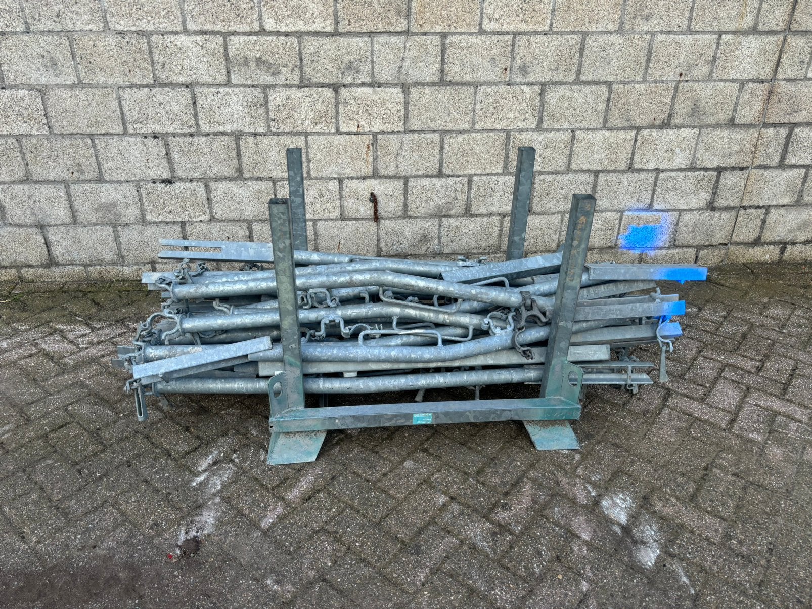 Trapgatbeveiliging Gebruikt - Steiger - ca. 13 stuks, Ophalen, Gebruikt, Gevelsteiger, Minder dan 2 meter