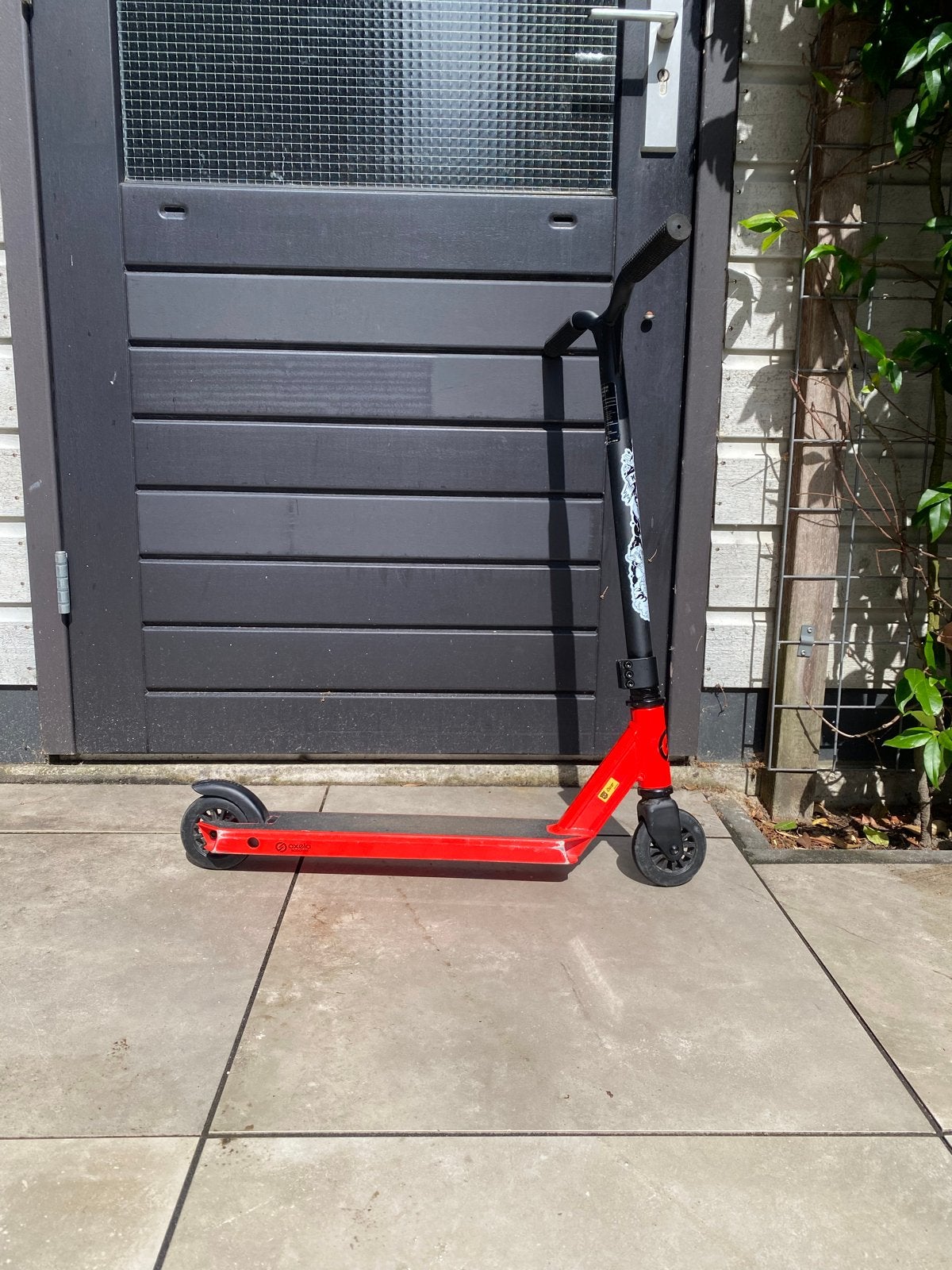 Stuntstep Oxelo MF One - Rood/Zwart, Ophalen, Gebruikt, Gewone step