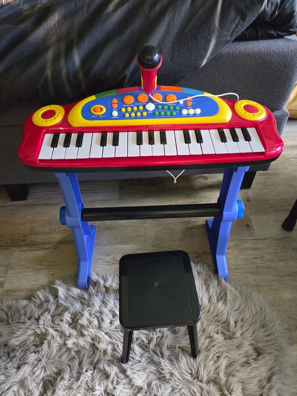 Kinder keyboard met microfoon en stoeltje, Ophalen, Zo goed als nieuw, Overige aantallen, Overige merken