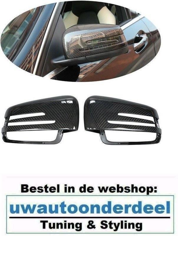 Spiegel Carbon Look Spiegelkappen Voor MB CLA klasse C117, Auto diversen, Tuning en Styling, Verzenden