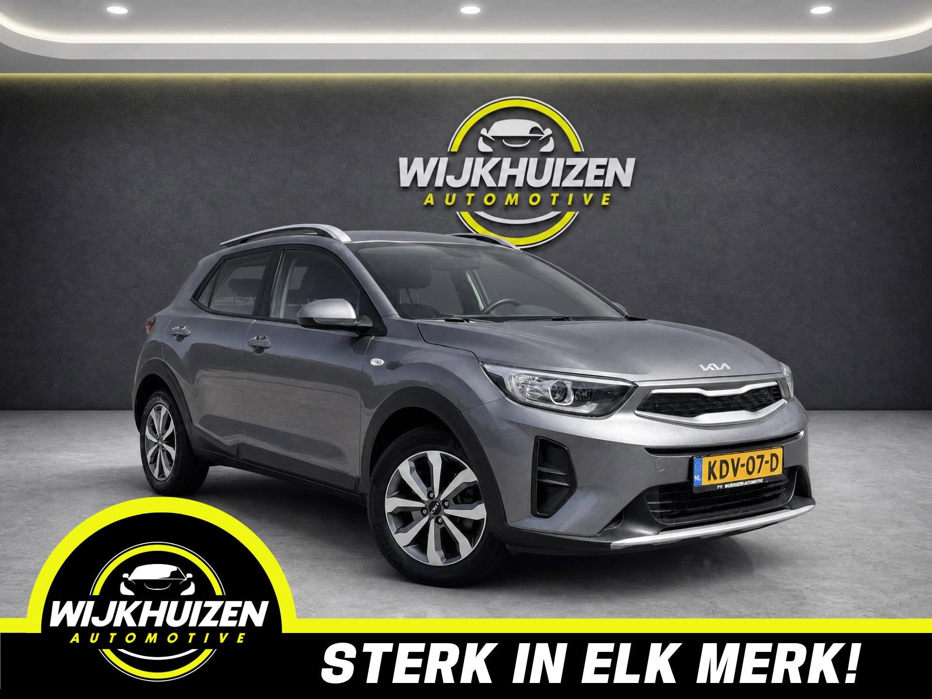 Kia Stonic 1.0 T-GDi MHEV DynamicLine met Airco ! Apple Carp, Auto's, Voorwielaandrijving, Gebruikt, Zwart, 4 cilinders