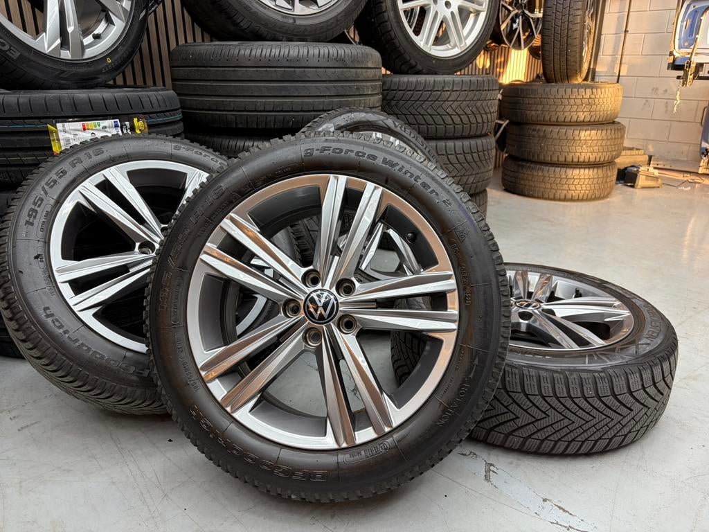 16 inch originele Volkswagen Polo winterset sebring, Auto-onderdelen, Banden en Velgen, 16 inch, Banden en Velgen, 205 mm, Winterbanden