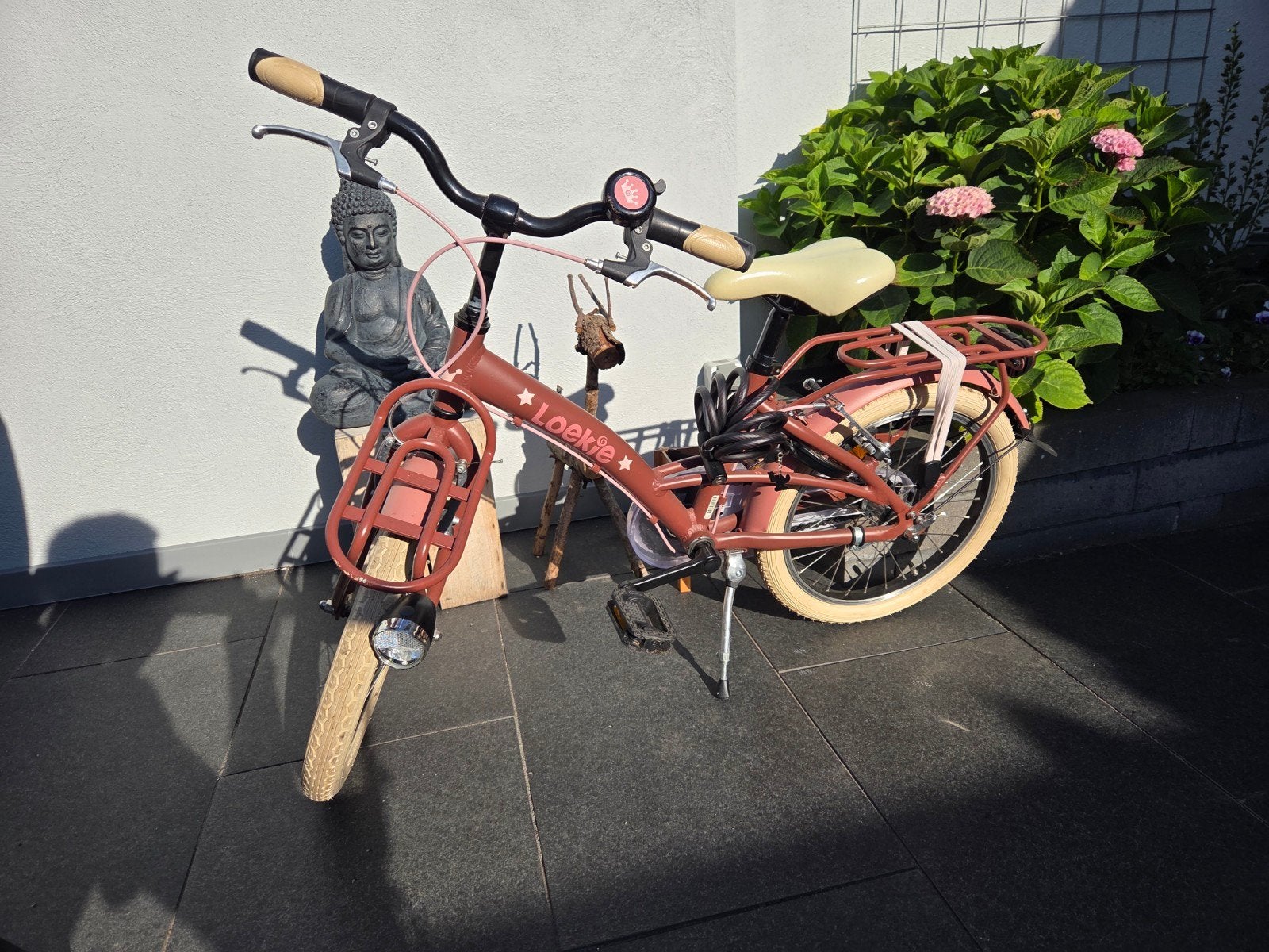 Nieuwstaat loekie kwaliteits meidenfiets, Ophalen, Vering, Minder dan 49 cm, Loekie