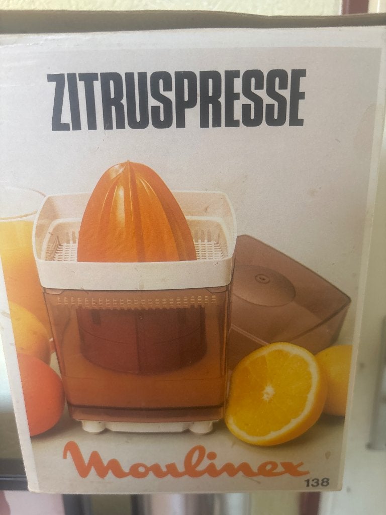 Moulinex ZITRUSPRESSE - Vintage Citruspers, Ophalen of Verzenden, Gebruikt, Elektrisch, Citruspers
