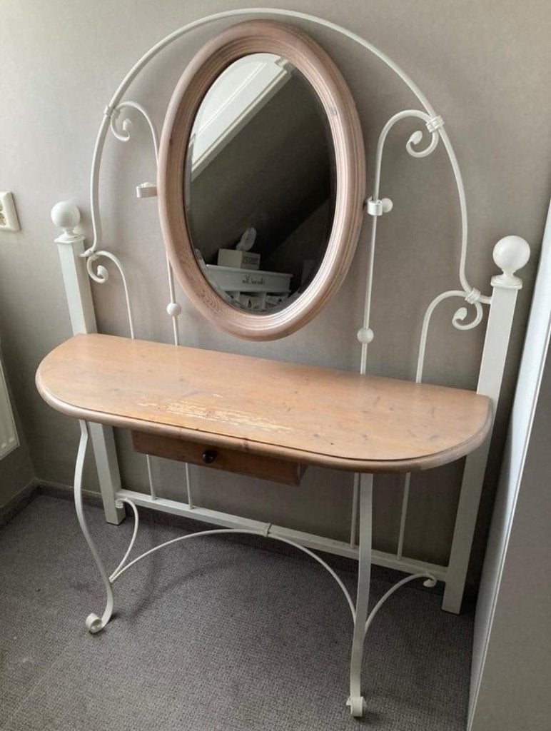 Kaptafel met nachtkastjes, Ophalen of Verzenden, Gebruikt, 50 tot 100 cm, Minder dan 100 cm