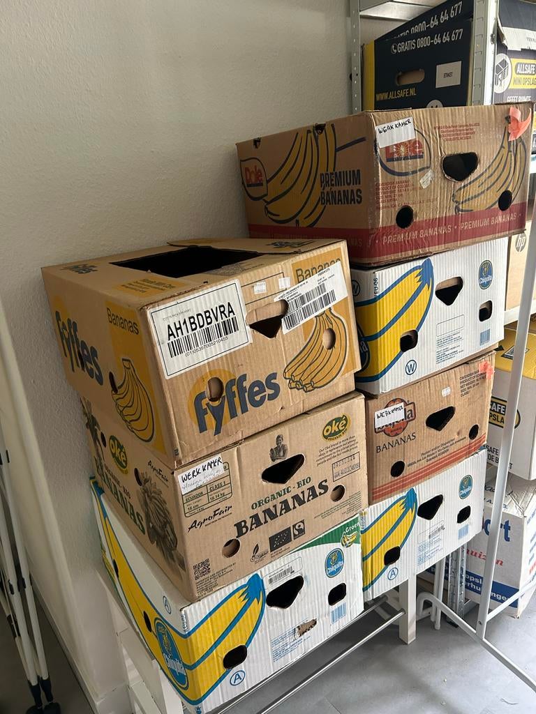 Gratis 7 bananendozen af te halen, Ophalen, Doos, 40 tot 60 cm, 50 tot 75 cm