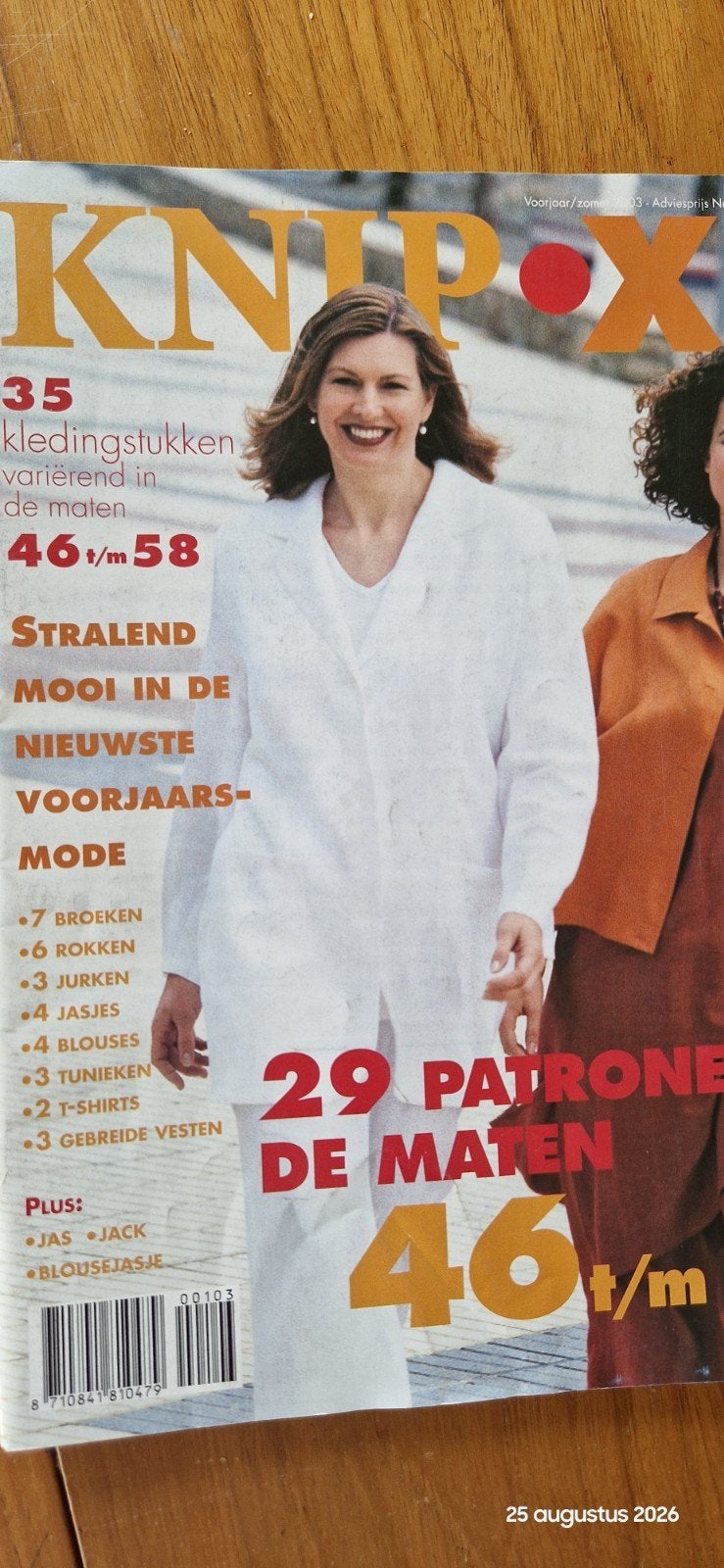 Knip XL patronenboek voorjaar/zomer 2003 - Maten 46 t/m 58, Hobby en Vrije tijd, Kledingpatronen, Vrouw, Ophalen of Verzenden