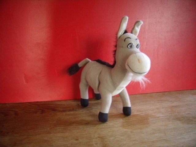 Shrek Donkey / ezel pluche 22cm, Ophalen of Verzenden, Zo goed als nieuw, Overige typen