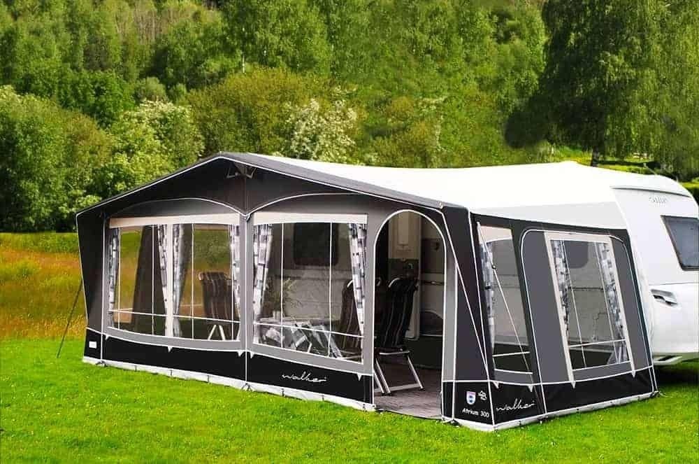 Te koop: Voortent Walker Atrium 300, Caravans en Kamperen, Ophalen, Zo goed als nieuw, Ten Cate All Season 240g/m2, Walker Campingstyle