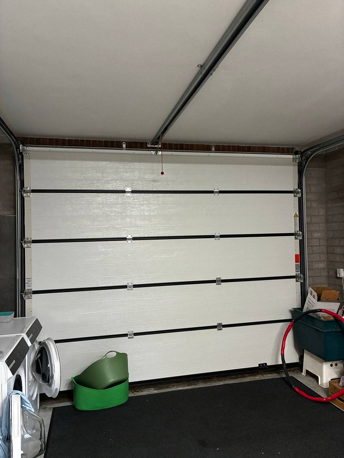 Elektrischsche garagedeur ral 7016 sectionaal, Ophalen, Zo goed als nieuw