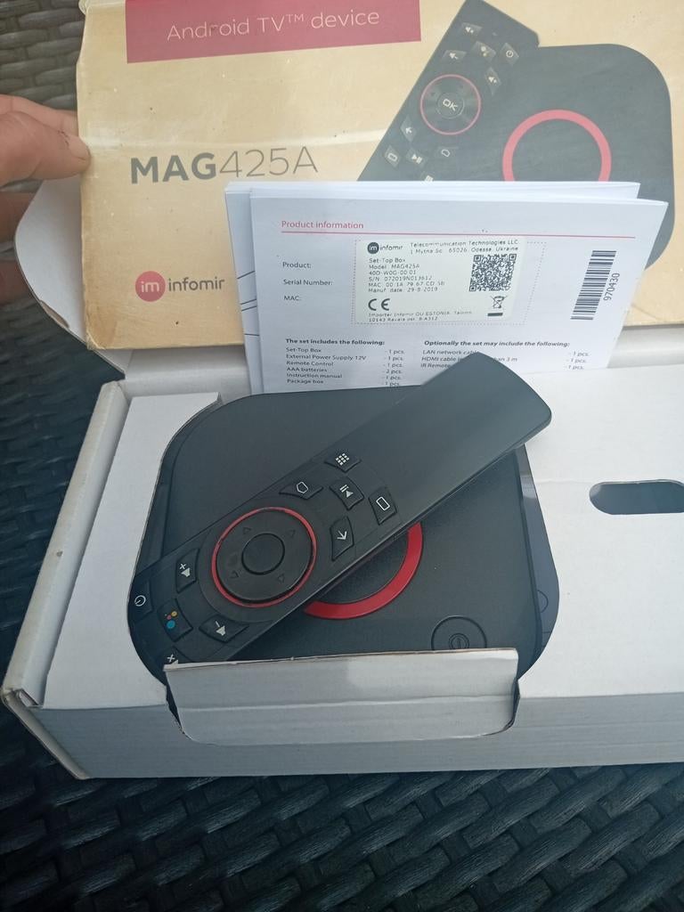 MAG 425A Infomir & HB-DIGITAL 4K IPTV Decoder Android TV, Ophalen of Verzenden