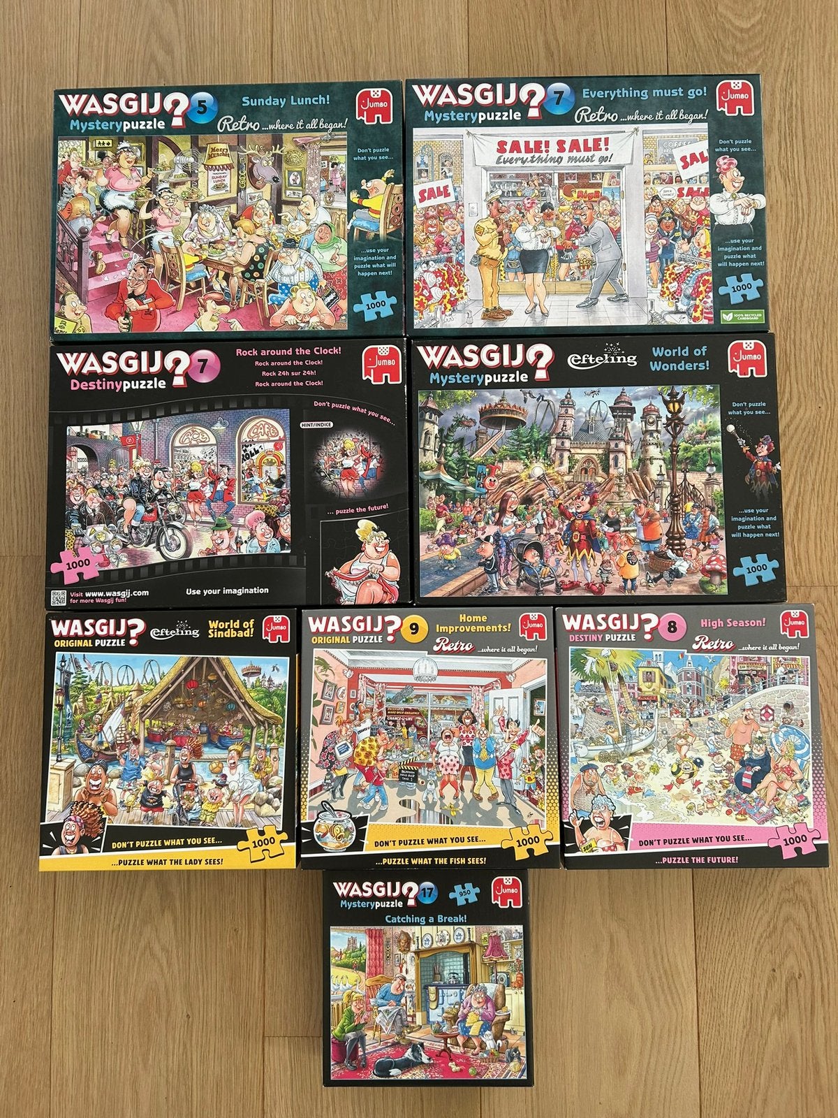 Wasgij puzzels, Ophalen of Verzenden, 500 t/m 1500 stukjes, Zo goed als nieuw, Legpuzzel