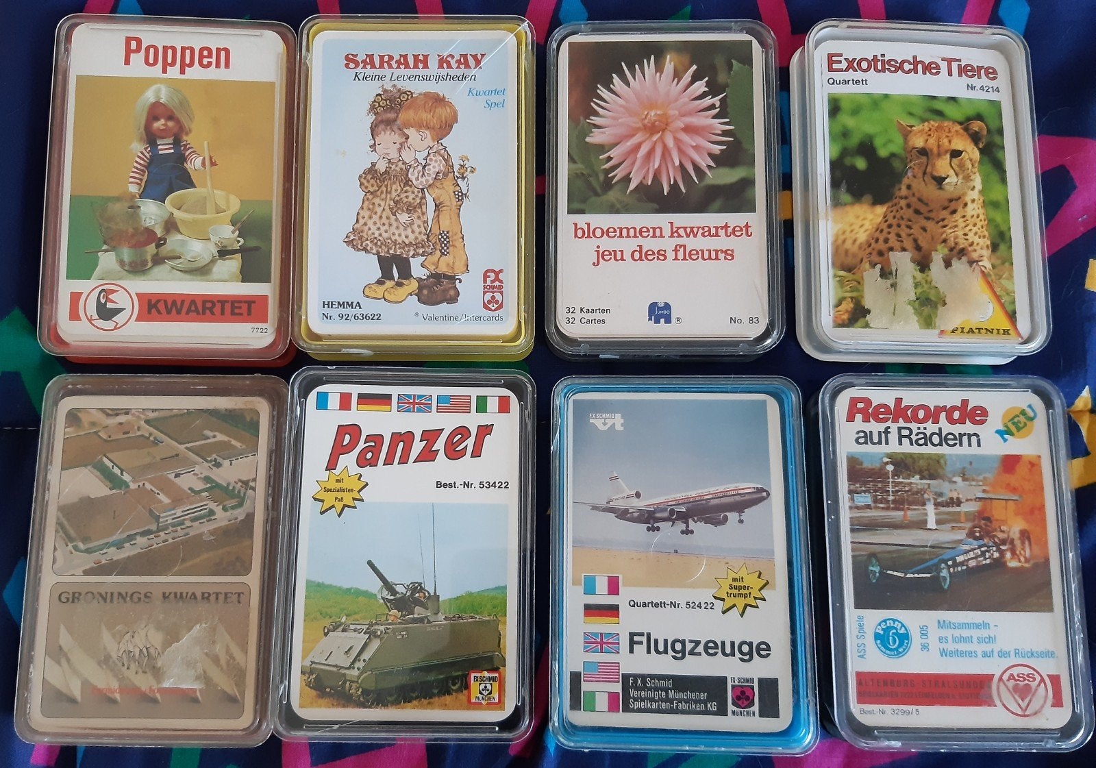 Diverse retro kwartet spellen, Ophalen of Verzenden, Gebruikt, Kwartet(ten)