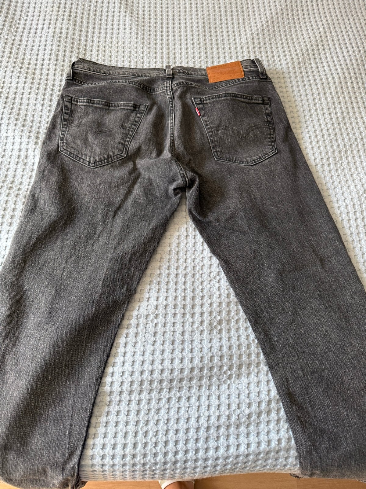 Levi's 502 Regular Taper Jeans W33 L32 - Grijs/Zwart, Ophalen, Gedragen, Grijs, W33 - W34 (confectie 48/50)