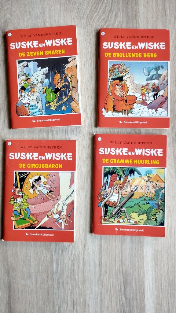 4x Suske en Wiske mini-boekjes, Meerdere stripboeken, Ophalen of Verzenden, Gelezen, Willy Vandersteen