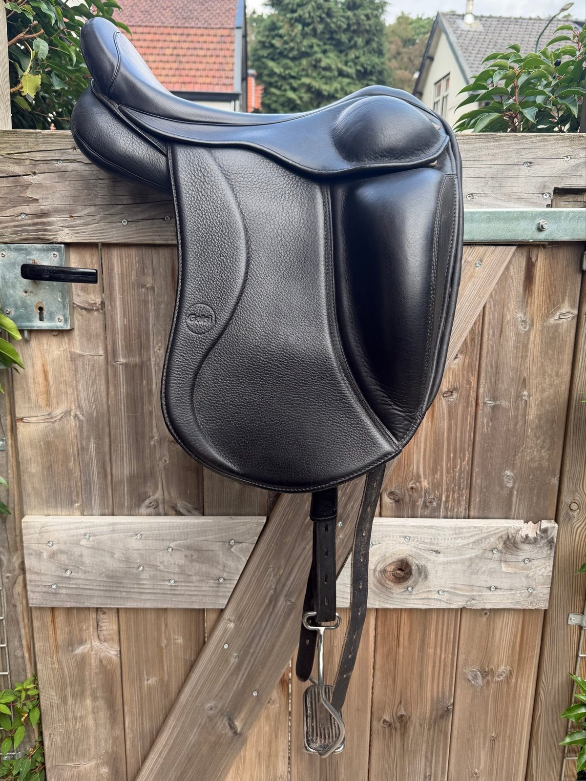 Zadel Eques Galsi, 17 inch, Ophalen, Gebruikt, Dressuur, M (17 inch)