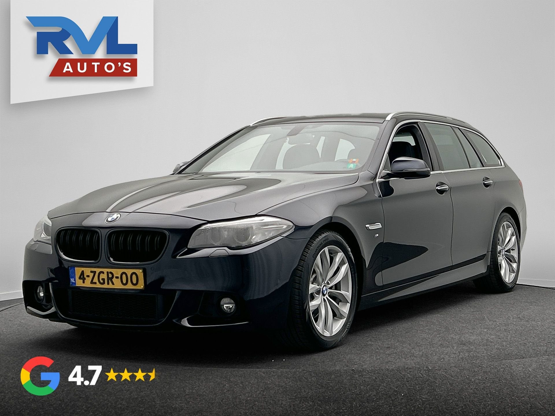 BMW 5-serie Touring 520i High Executive| M Pakket | Originee, Auto's, Automaat, Gebruikt, 2000 kg, Zwart