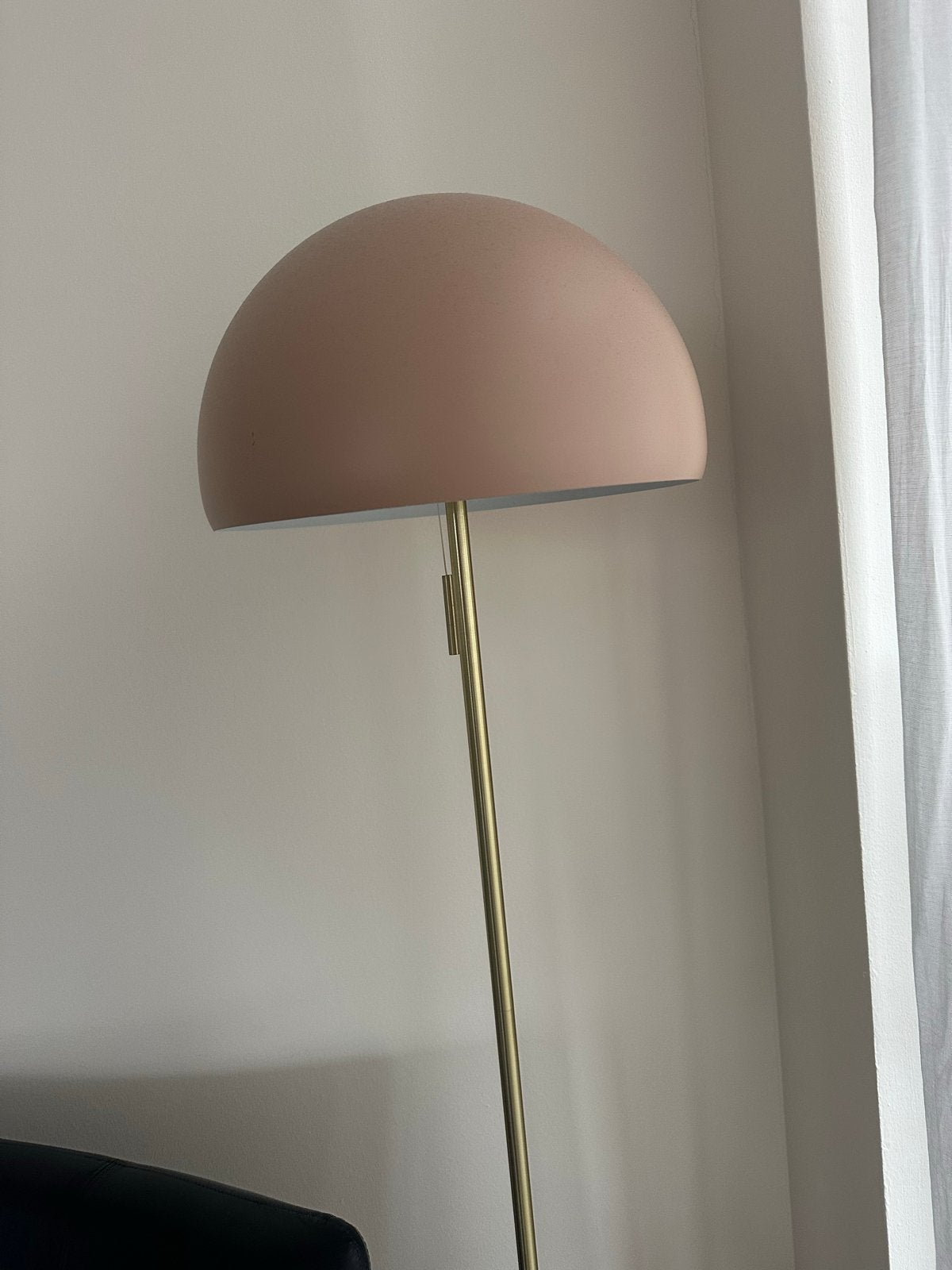 Moderne vloerlamp met koepelvormige kap, Ophalen, Zo goed als nieuw, Metaal, 150 tot 200 cm