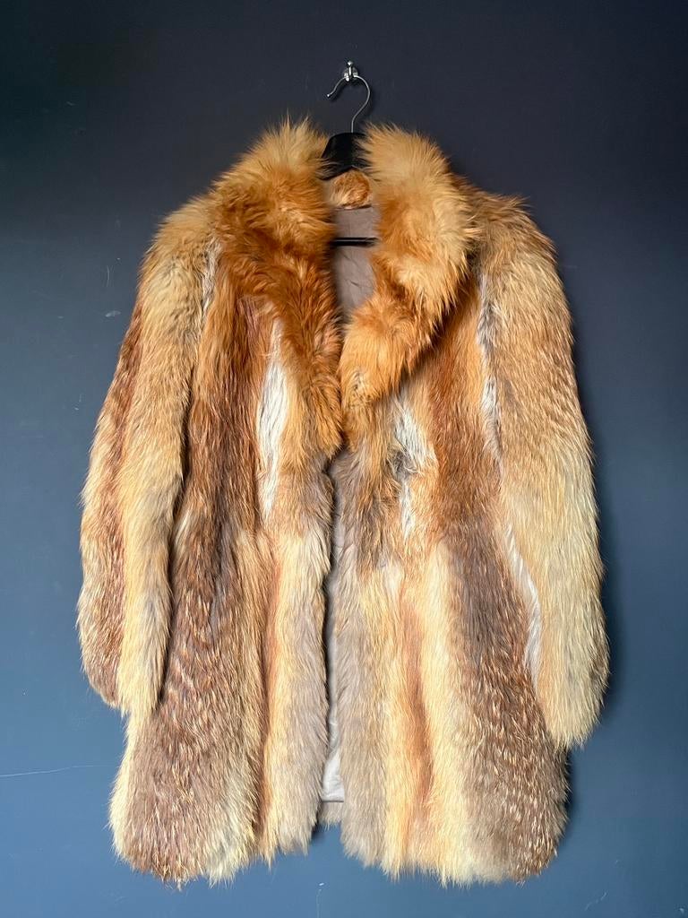 Prachtige Bontjas van Roodvos Maat 42/44 M/L, Kleding | Dames, Jassen | Winter, Verzenden, Zo goed als nieuw, Maat 42/44 (L), Bruin