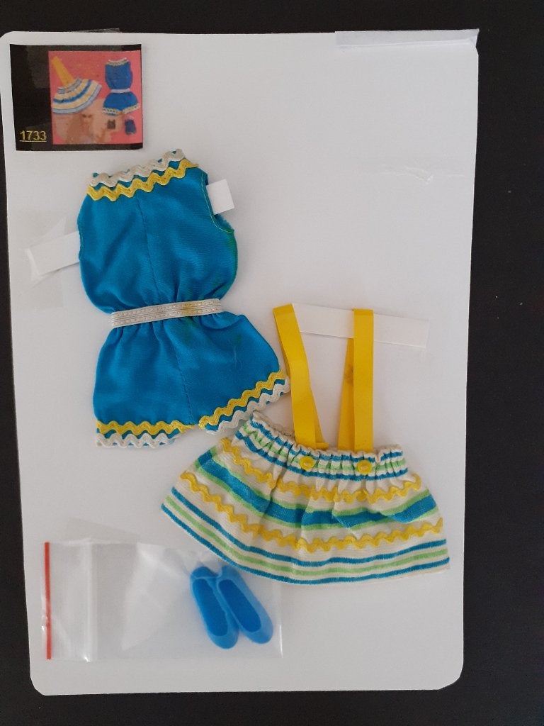 Vintage Skipper/Skooter fashion "Rik Rak Rah" (1970), Ophalen of Verzenden, Zo goed als nieuw, Kleertjes