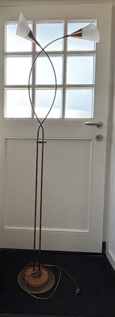 Staande lamp, Ophalen, Gebruikt, E14 (klein), Glas