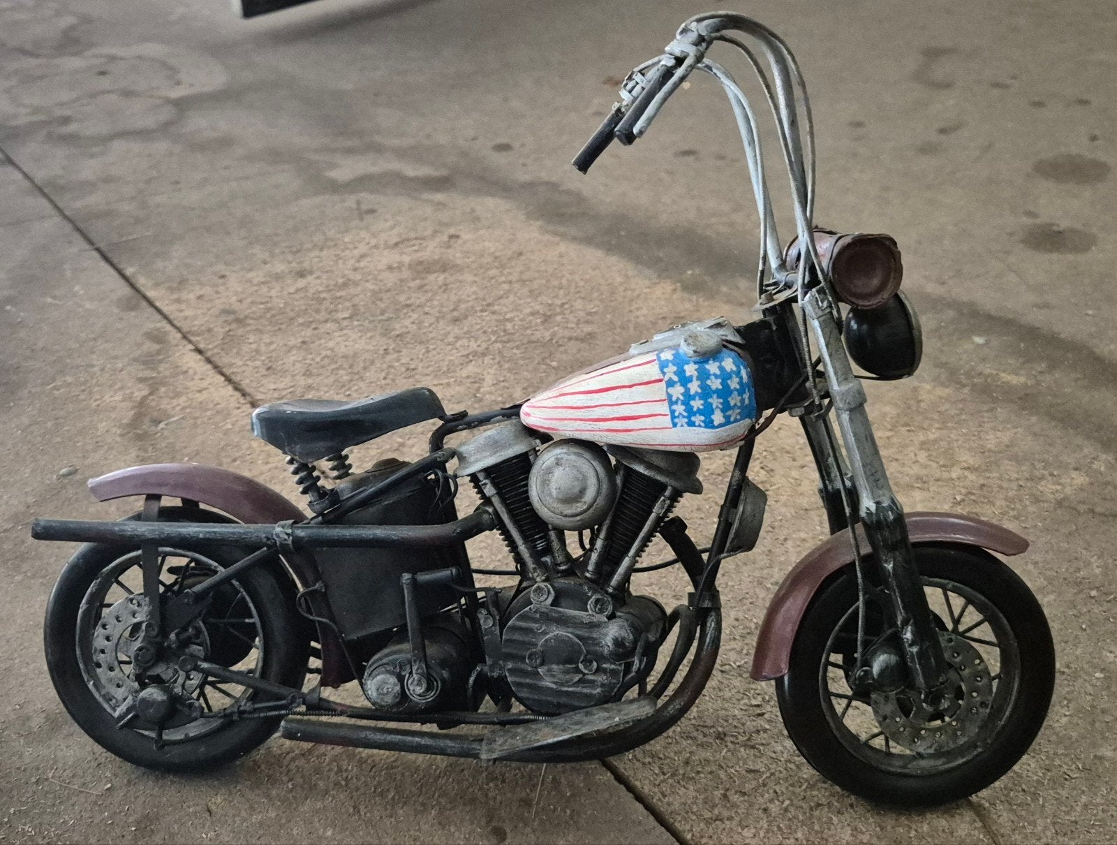 miniatuur Harley motor, Hobby en Vrije tijd, Ophalen of Verzenden, Zo goed als nieuw, 1:9 t/m 1:12, Motor