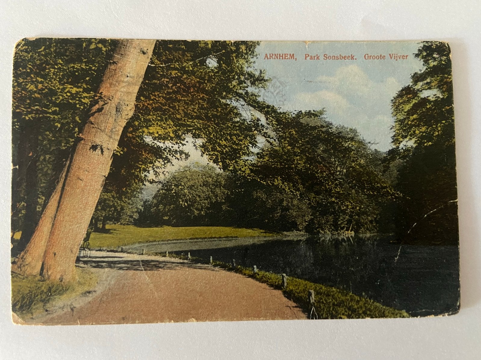 Arnhem park Sonsbeek Groote vijver, Ophalen of Verzenden, 1920 tot 1940, Gelderland