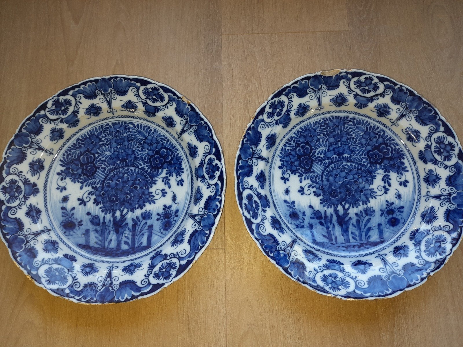 Delfts blauwe borden Delftse Klaauw theeboomschotel, Ophalen