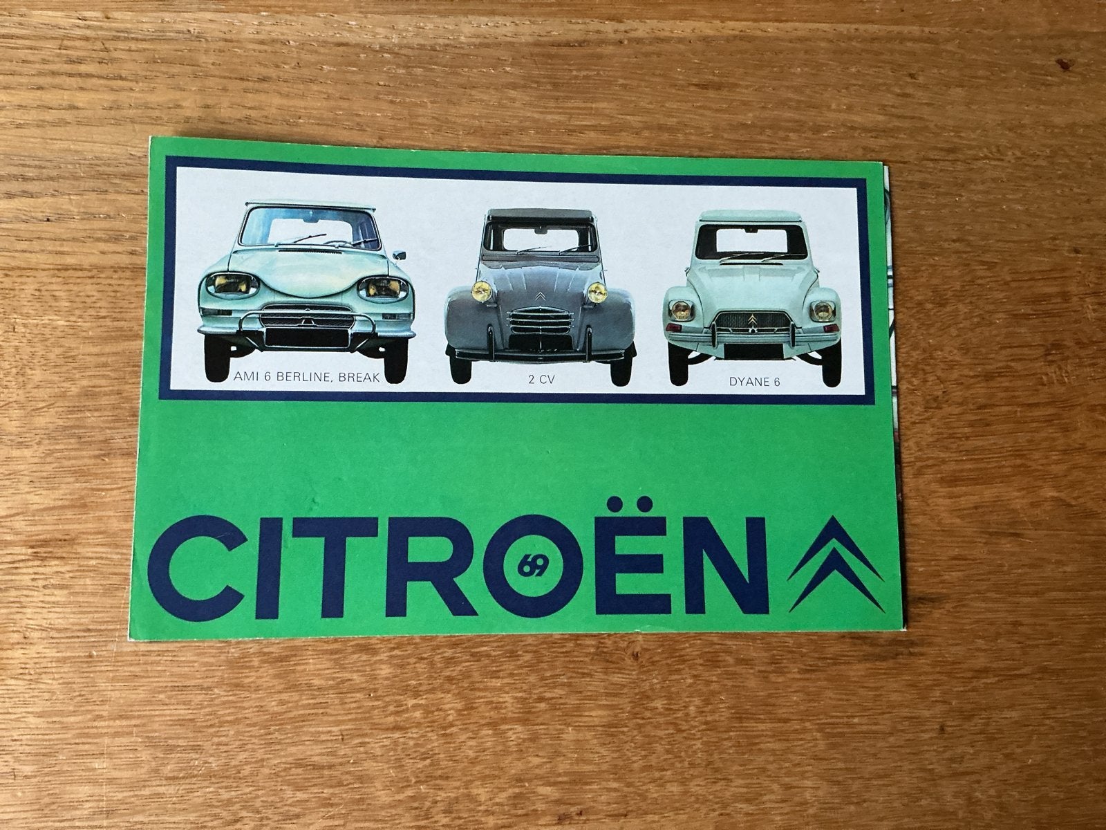 Citroën brochure 1969: 2CV, Ami 6, Dyane 6, Ophalen of Verzenden, Gelezen, Citroën